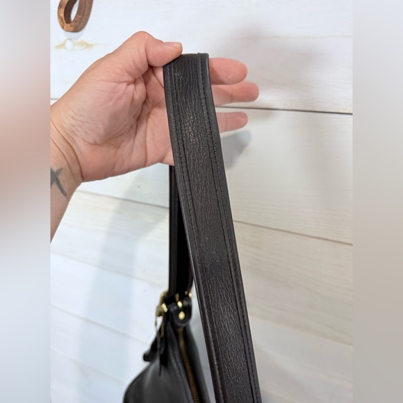 COACH Legacy Zip Bag Vintage 9966 Black Glove-Tanned Leather Made in USA 2001 - Picture 7 of 14